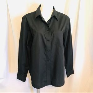 Foxcroft -  long sleeve - no iron  - Oxford.